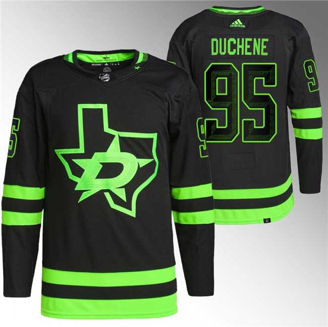 Mens Dallas Stars #95 Matt Duchene Black Stitched Jersey